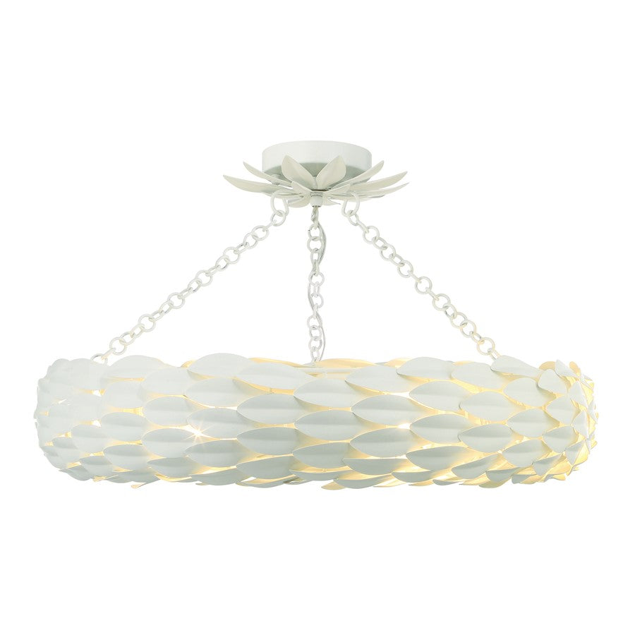 Crystorama Broche Semi Flush Mount