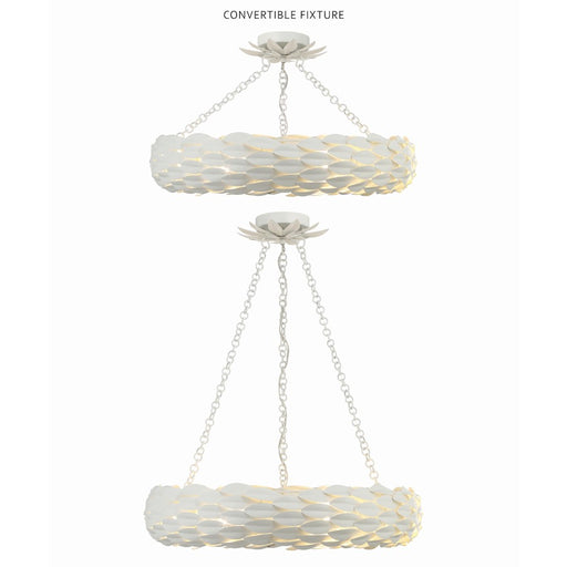 Crystorama Broche Semi Flush Mount