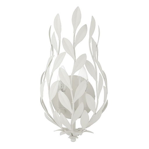 Crystorama Broche 2 Light Sconce, Matte White