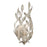 Crystorama Broche 2 Light Sconce, Antique Silver
