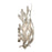 Crystorama Broche 2 Light Sconce, Antique Silver
