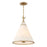 Crystorama Broche 4 Light Pendant, Antique Gold/White - 564-GA