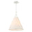 Crystorama Broche 4 Light Pendant, Matte White/White - 564-MT