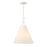 Crystorama Broche 4 Light Pendant, Matte White/White