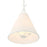Crystorama Broche 4 Light Pendant, Matte White/White