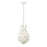Crystorama Broche 3 Light 9" Chandelier, Matte White