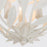 Crystorama Broche 3 Light 9" Chandelier, Matte White