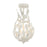 Crystorama Broche 3 Light 9" Semi Flush Mount, Matte White - 565-MT-CEILING