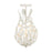 Crystorama Broche 3 Light 9" Semi Flush Mount, Matte White
