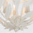 Crystorama Broche 3 Light 9" Semi Flush Mount, Matte White