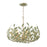 Crystorama Broche 5 Light Chandelier, Champagne Green Tea - 566-CT
