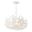 Crystorama Broche 5 Light Chandelier, Matte White - 566-MT