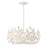 Crystorama Broche 5 Light Chandelier, Matte White