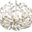 Crystorama Broche 5 Light Chandelier, Antique Silver