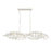 Crystorama Broche 6 Light 50.5" Chandelier, Matte White