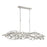Crystorama Broche 6 Light 50.5" Chandelier, Antique Silver