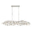 Crystorama Broche 6 Light 50.5" Chandelier, Antique Silver