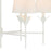 Crystorama Broche 6 Light Chandelier, Matte White/White