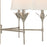 Crystorama Broche 6 Light Chandelier, Antique Silver/White