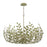 Crystorama Broche 12 Light 42" Chandelier, Champagne Green Tea