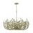 Crystorama Broche 12 Light 42" Chandelier, Champagne Green Tea