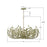 Crystorama Broche 12 Light 42" Chandelier, Champagne Green Tea