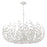 Crystorama Broche 12 Light Chandelier, Matte White