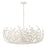 Crystorama Broche 12 Light Chandelier, Matte White