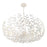 Crystorama Broche 12 Light Chandelier, Matte White