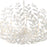 Crystorama Broche 12 Light Chandelier, Matte White