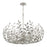 Crystorama Broche 12 Light Chandelier, Antique Silver