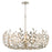 Crystorama Broche 12 Light Chandelier, Antique Silver