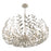 Crystorama Broche 12 Light Chandelier, Antique Silver