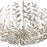 Crystorama Broche 12 Light Chandelier, Antique Silver