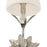 Crystorama Broche 1 Light Sconce, Silver/White
