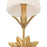 Crystorama Broche 3 Light Bathroom Vanity, Gold/White