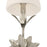 Crystorama Broche 3 Light Bathroom Vanity, Silver/White