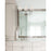 Crystorama Broche 3 Light Bathroom Vanity, Silver/White