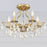 Crystorama Cedar 5 Light Semi Flush Mount, Vibrant Gold