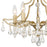 Crystorama Cedar 5 Light Semi Flush Mount, Vibrant Gold