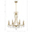 Crystorama Cedar 8 Light Chandelier, Vibrant Gold