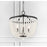 Crystorama Rylee 4 Light Chandelier, Matte Black/Frosted Glass Beads