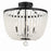Crystorama Rylee 4 Light Semi Flush Mount, Matte Black