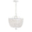 Crystorama Rylee 4 Light Chandelier, Matte White