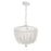 Crystorama Rylee 4 Light Chandelier, Matte White