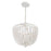 Crystorama Rylee 4 Light Chandelier, Matte White