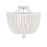 Crystorama Rylee 4 Light Semi Flush Mount, Matte White
