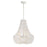 Crystorama Rylee 6 Light Chandelier, Matte White