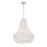 Crystorama Rylee 6 Light Chandelier, Matte White