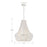 Crystorama Rylee 6 Light Chandelier, Matte White